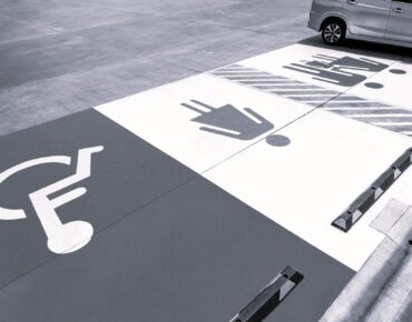 Line Painting in Parking lot