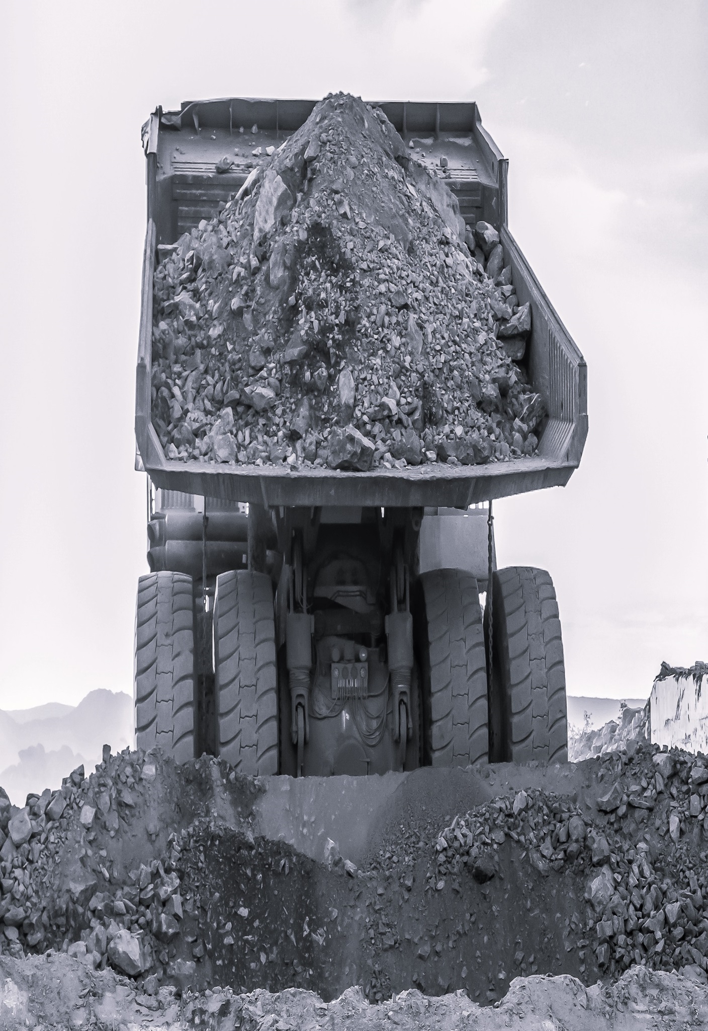 Yearly carpark dirt can fill a dump truck